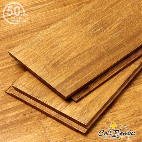 Mocha Fossilized® Wide Click Solid Bamboo Flooring